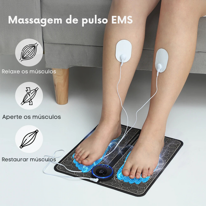 Almofada de massagem elétrica EMS para pés