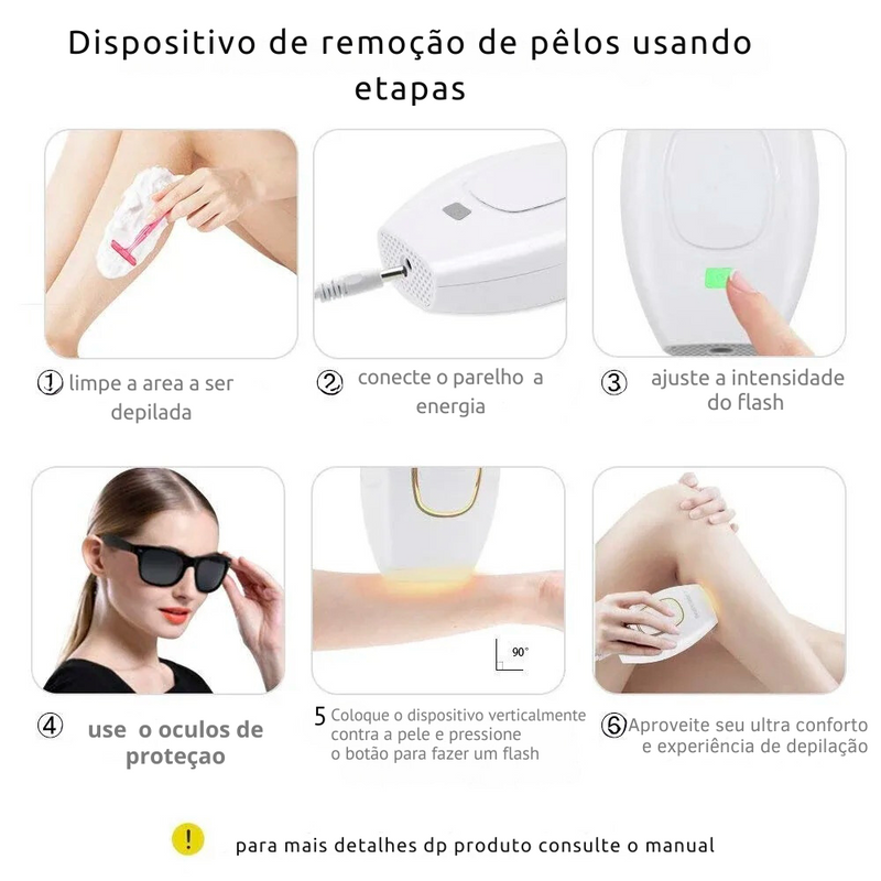 Depilador a laser permanente profissional