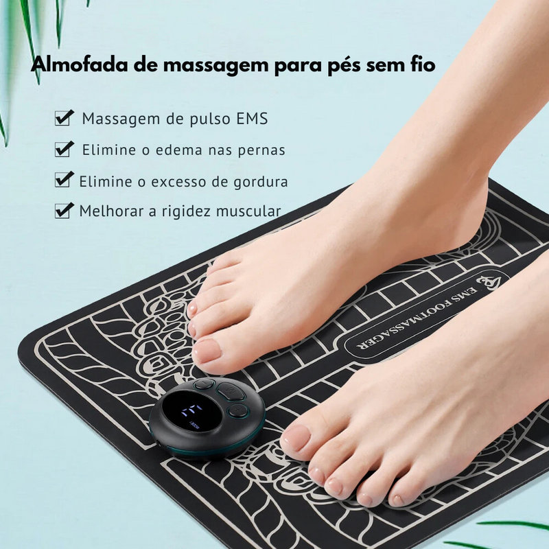 Almofada de massagem elétrica EMS para pés