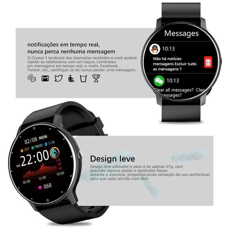 Smartwatch Pulse Pro à prova d'água IP67